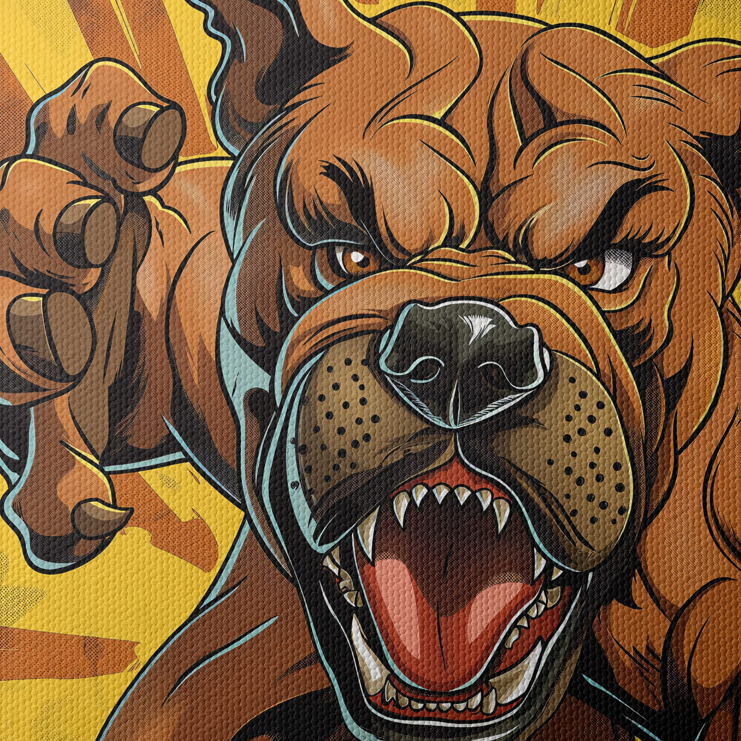 Dynamic Artistic Dog Illustration - Image 4