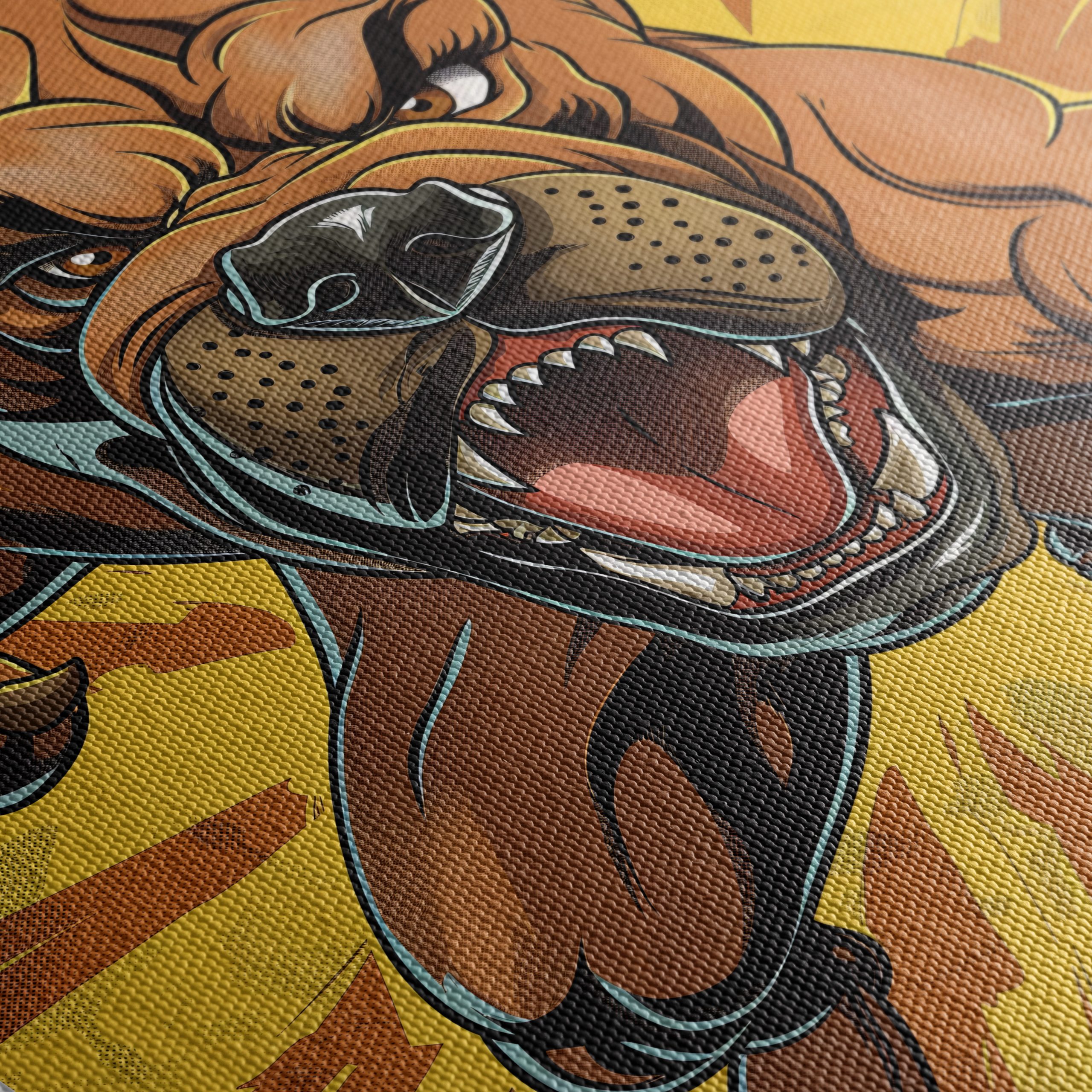 Dynamic Artistic Dog Illustration - Image 5