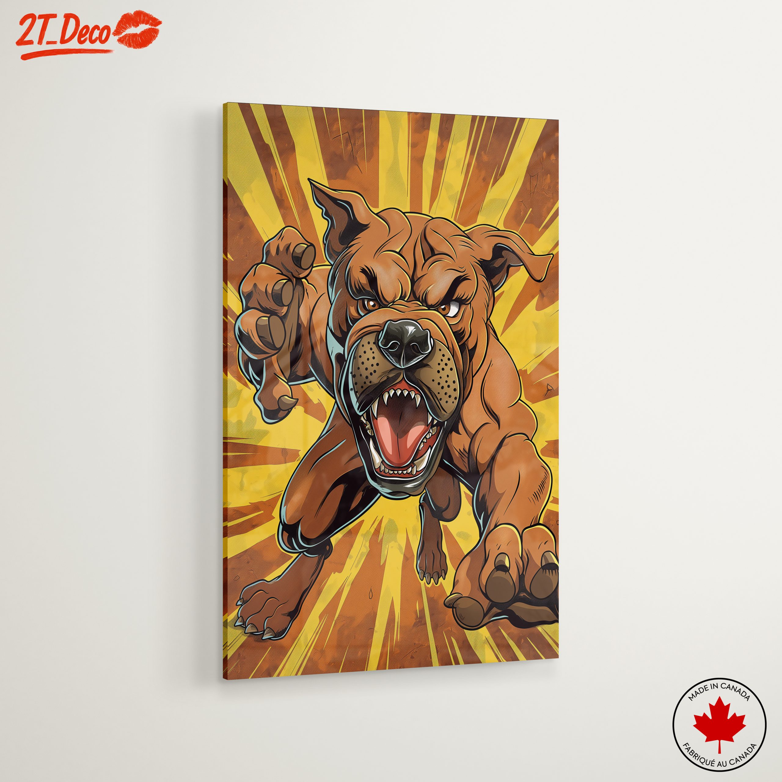 Dynamic Artistic Dog Illustration - Image 6