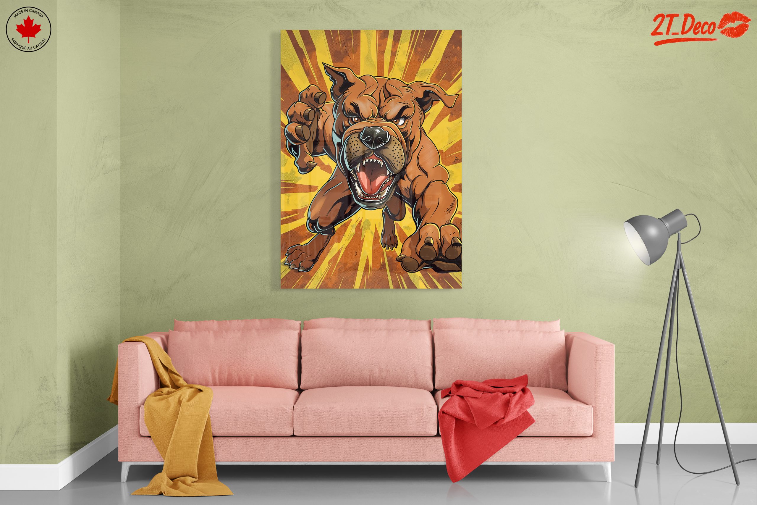 Dynamic Artistic Dog Illustration - Image 7