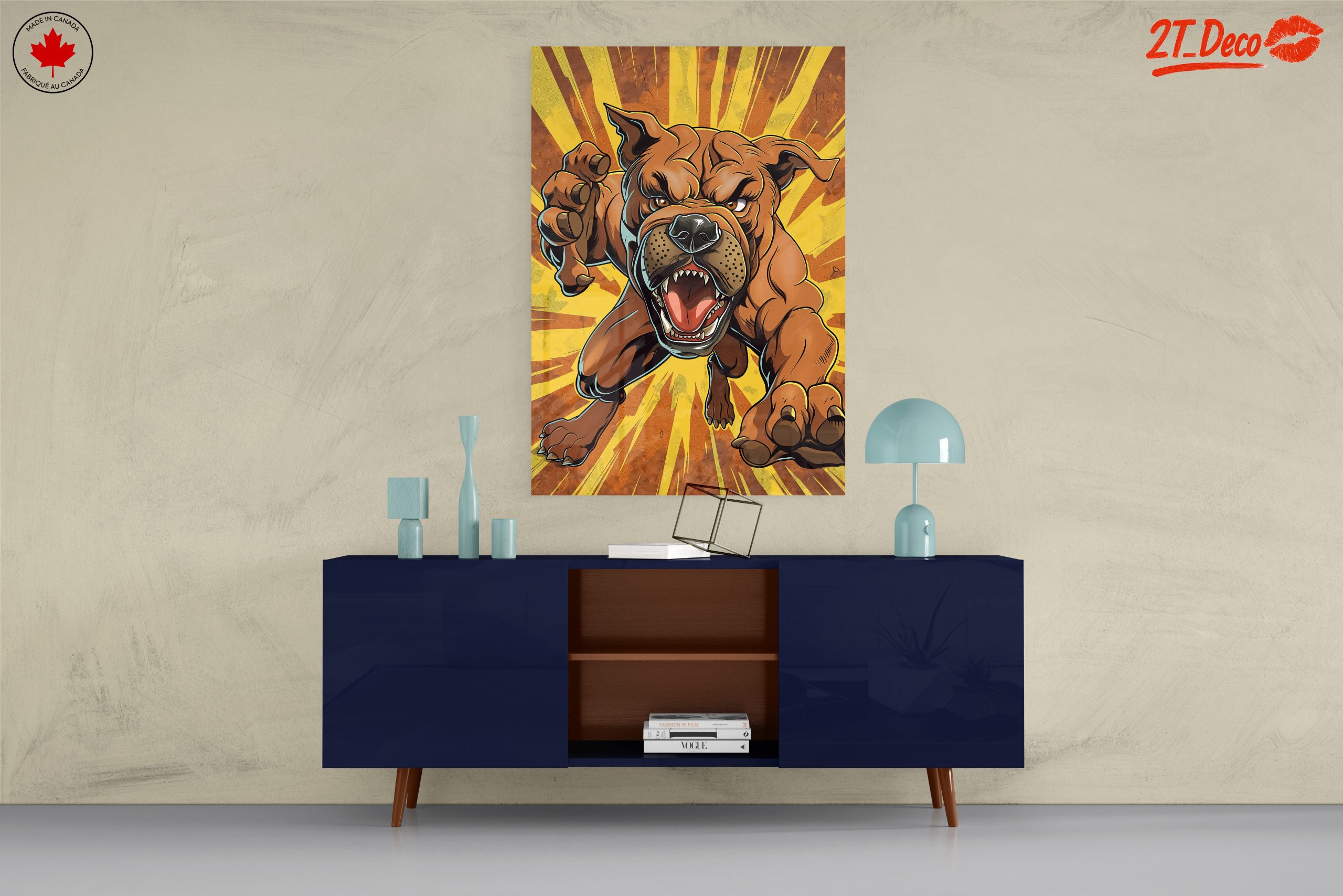 Dynamic Artistic Dog Illustration - Image 8