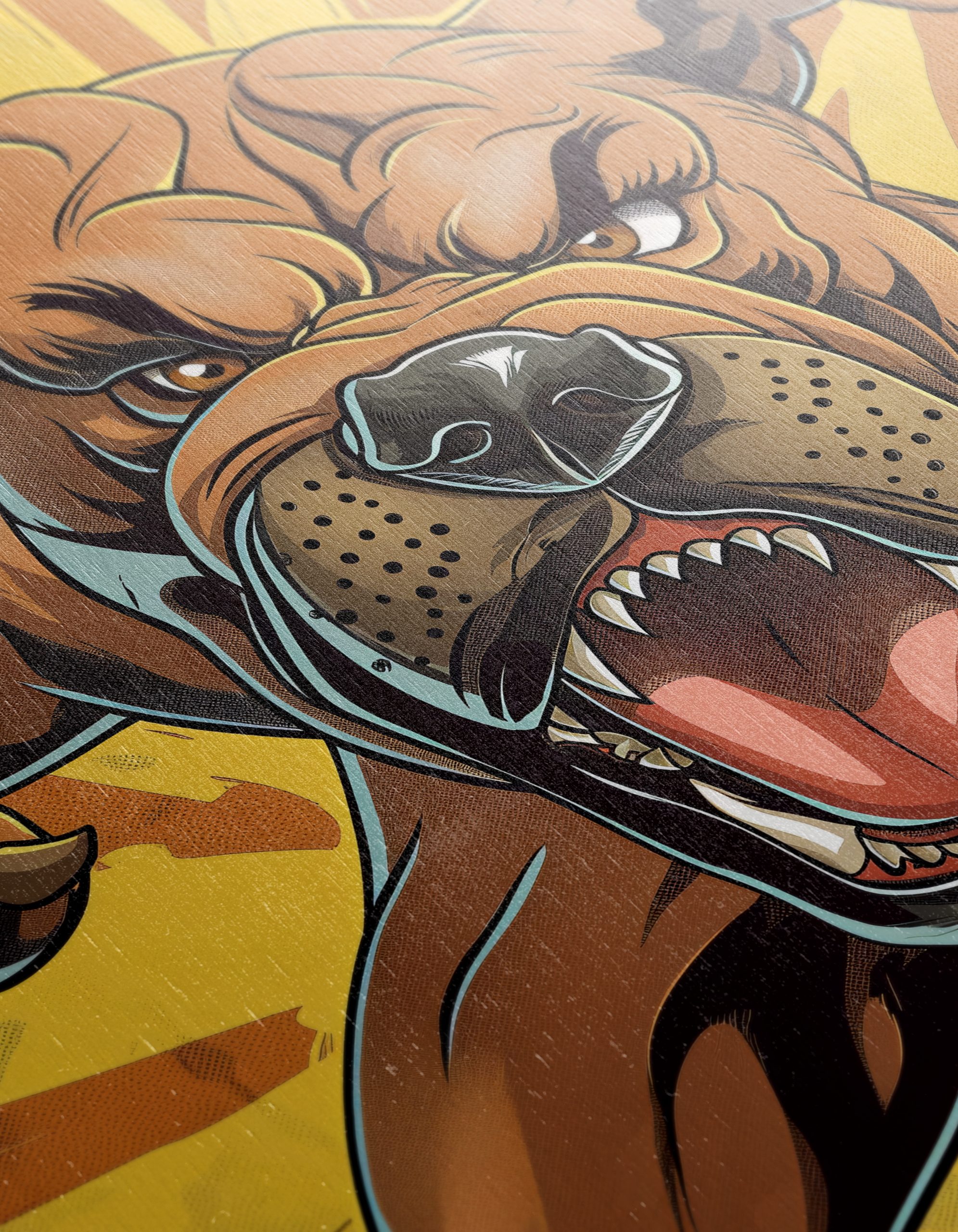 Dynamic Artistic Dog Illustration - Image 12