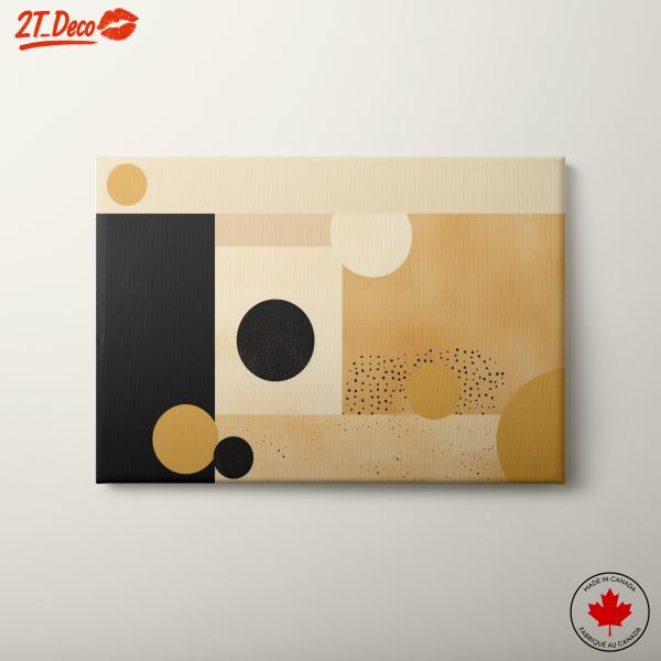 Geometric Abstract Art in Warm Tones