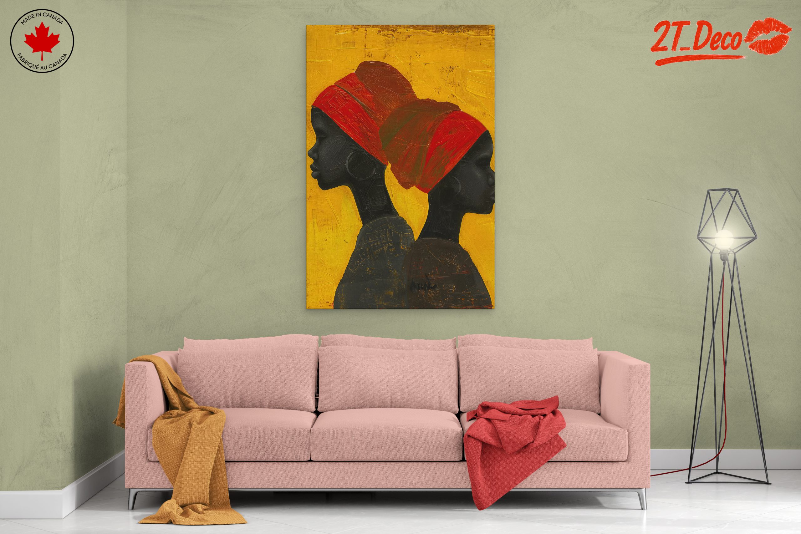Silhouettes of Women in Afro Art Style - Image 2
