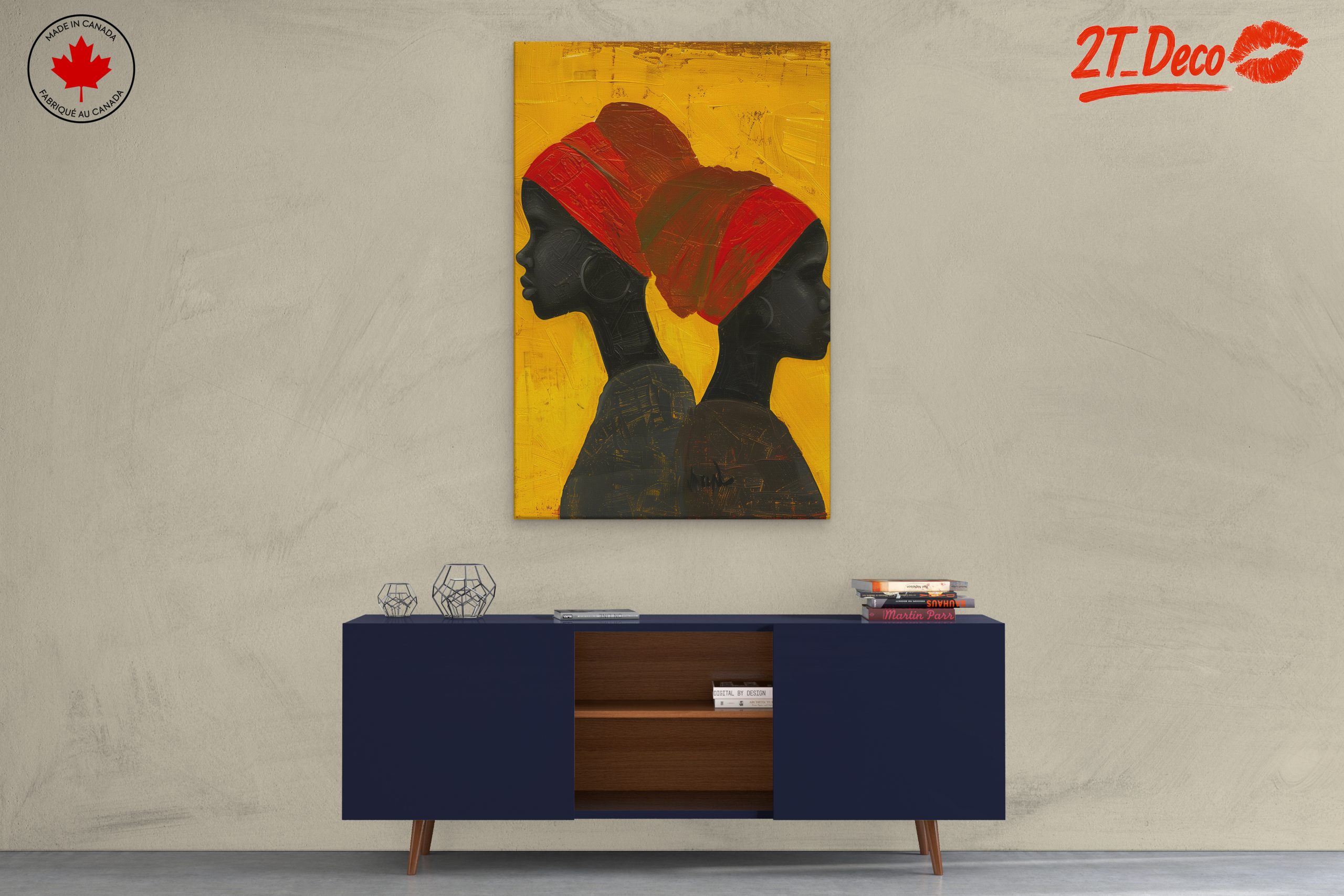 Silhouettes of Women in Afro Art Style - Image 3