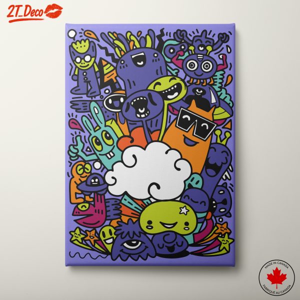 Whimsical Colorful Doodle Art