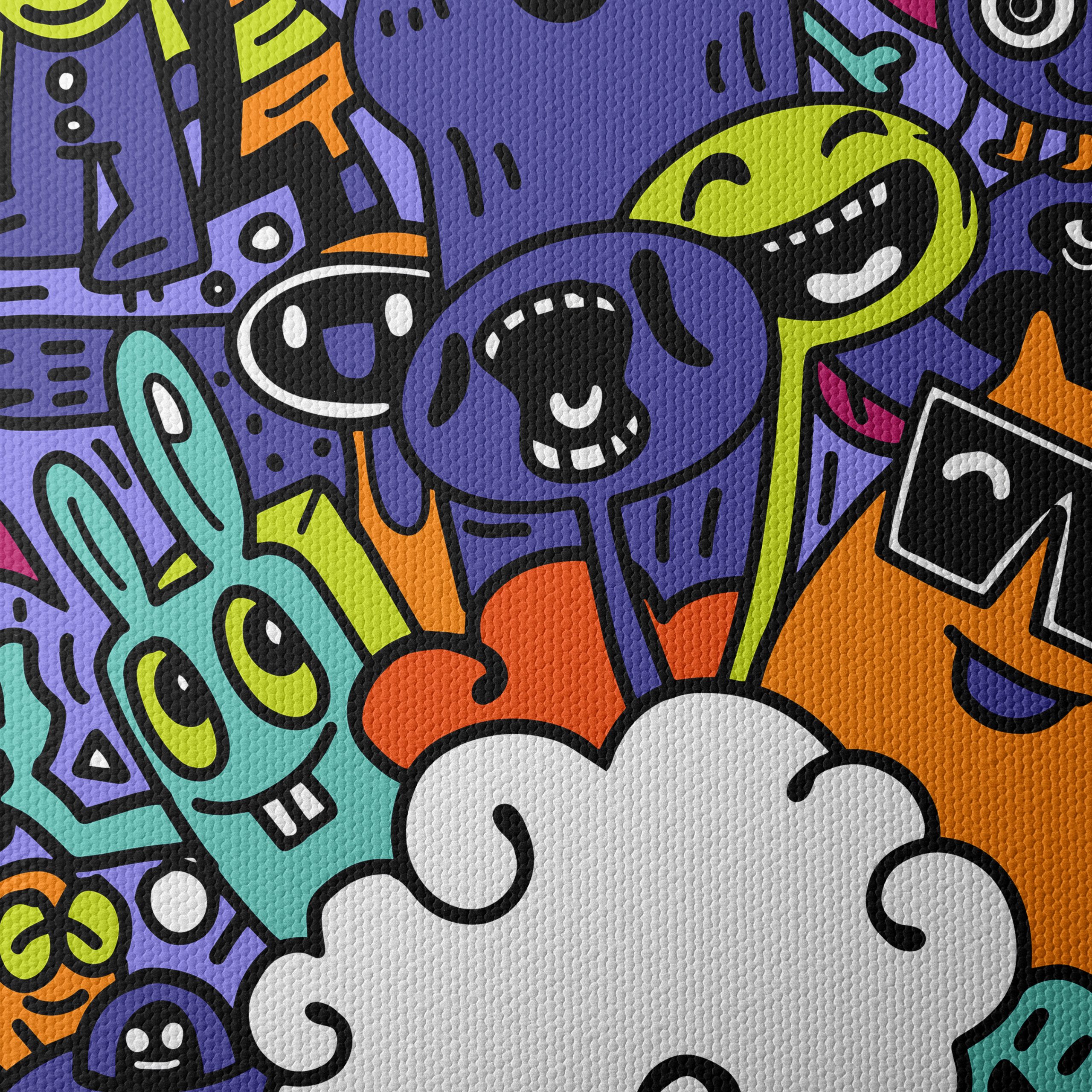 Whimsical Colorful Doodle Art - Image 4