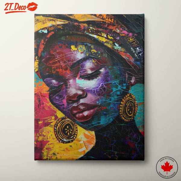 Vibrant Afro Art Portrait 7