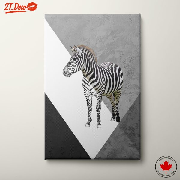 Artistic Zebra in Monochrome