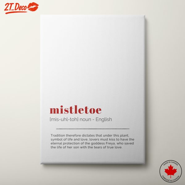 Mistletoe Quote Botanical Artwork