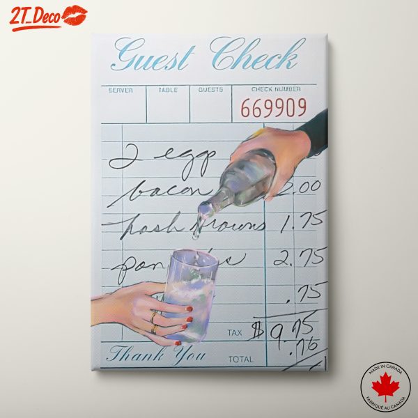 Guest Check Restaurant Life Art