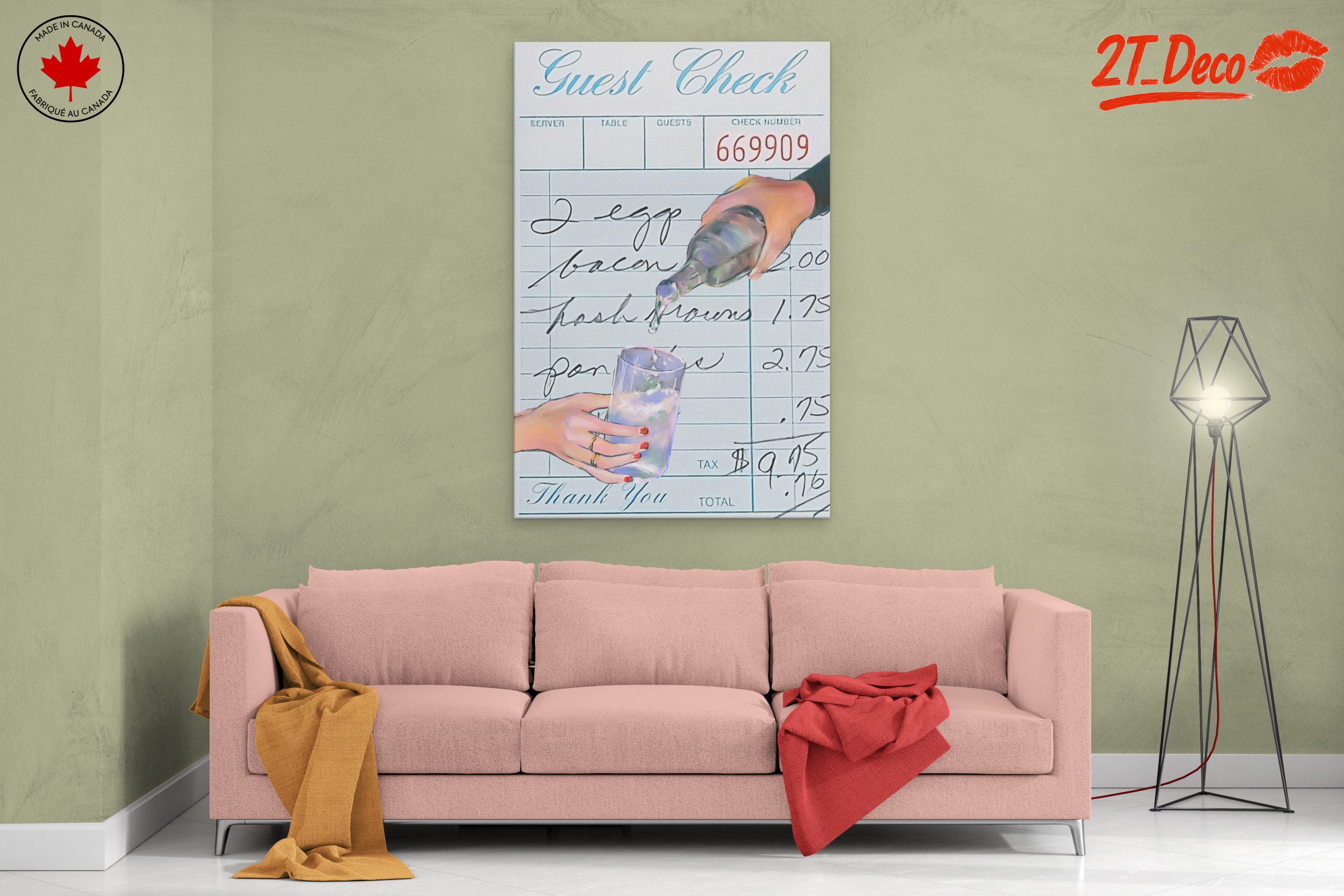 Guest Check Restaurant Life Art - Image 2