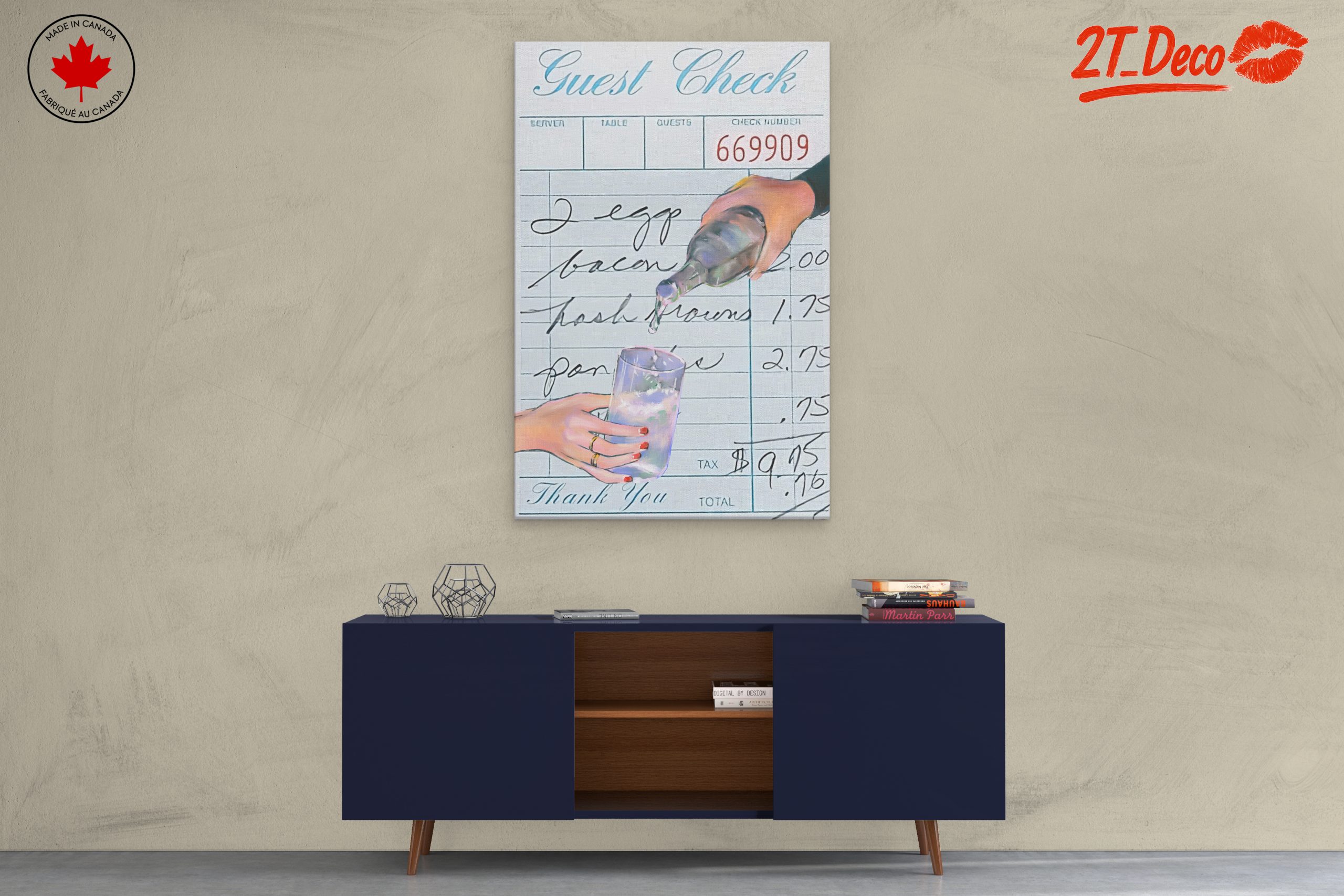 Guest Check Restaurant Life Art - Image 3