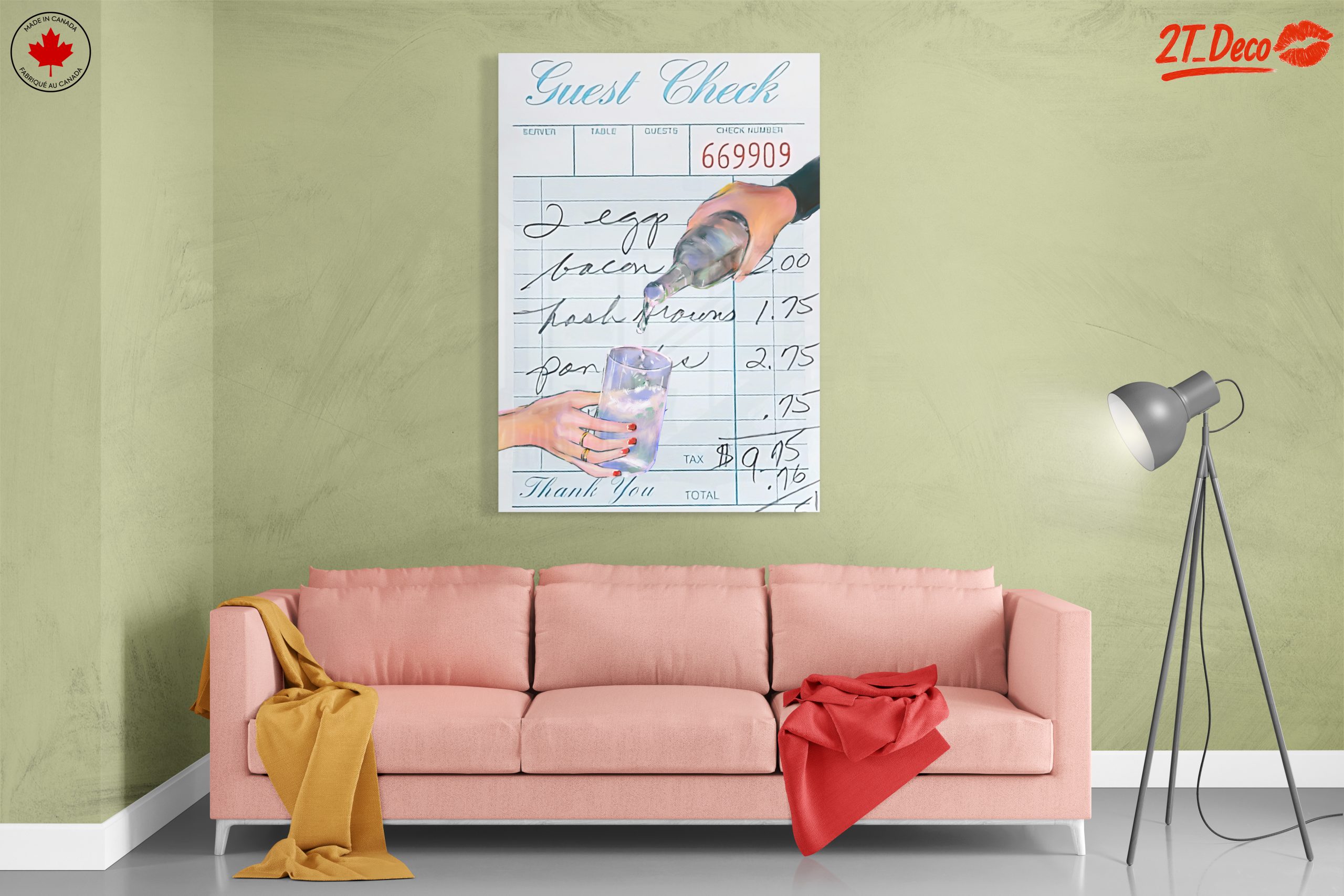 Guest Check Restaurant Life Art - Image 7