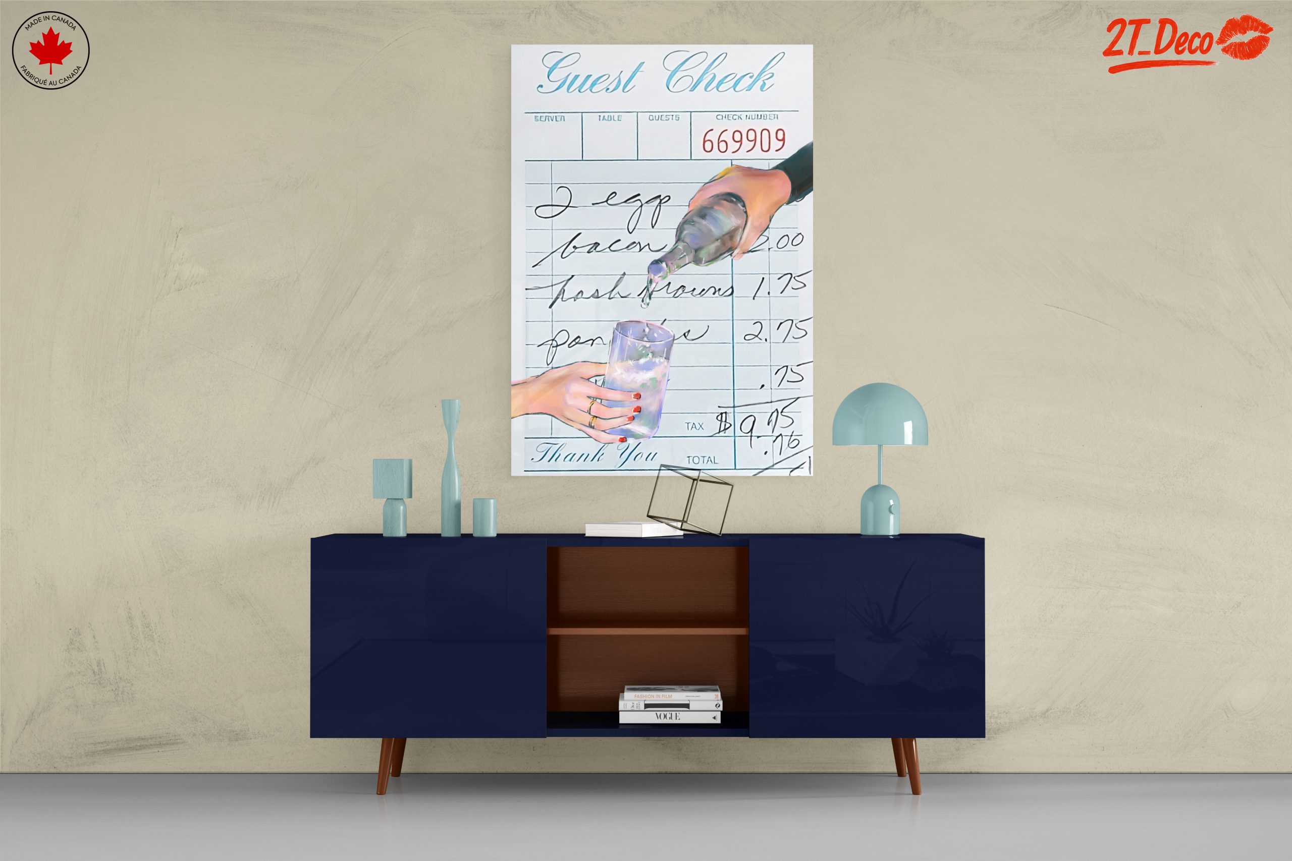 Guest Check Restaurant Life Art - Image 8