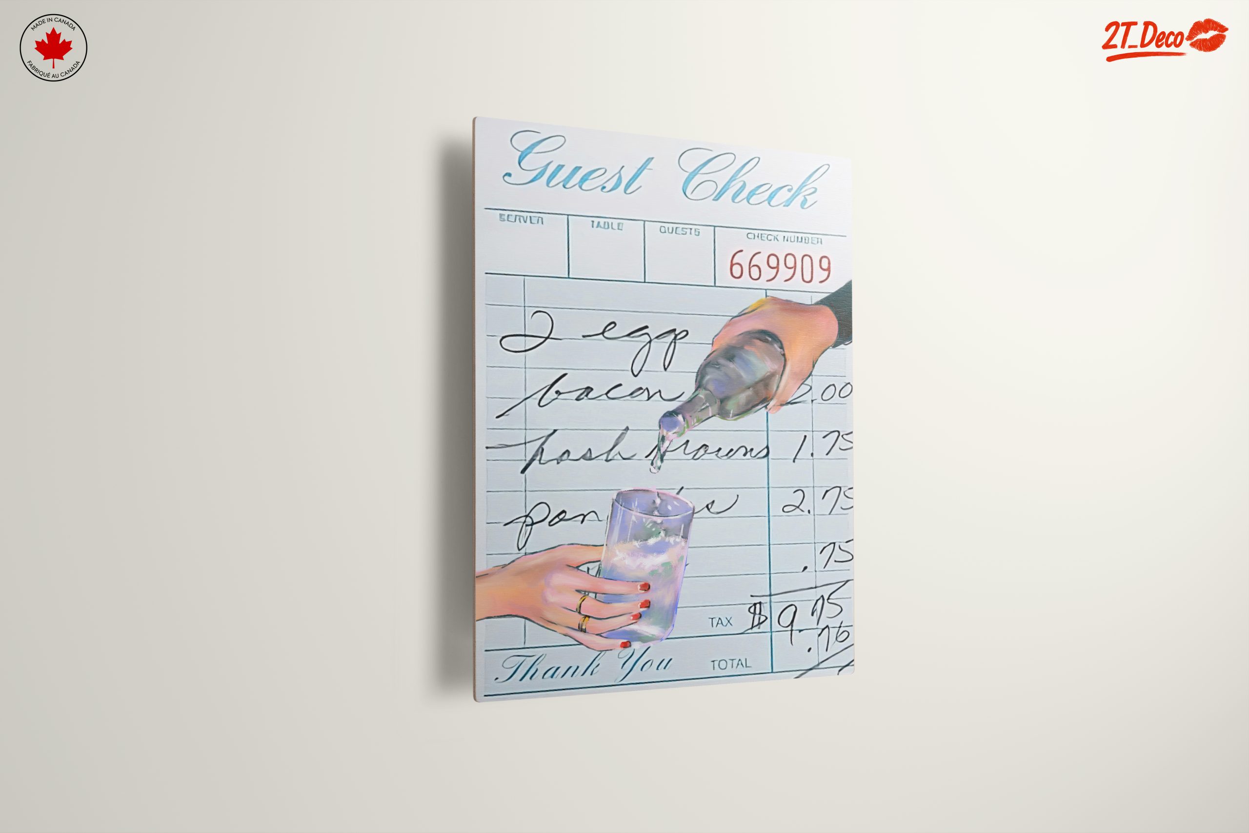 Guest Check Restaurant Life Art - Image 13