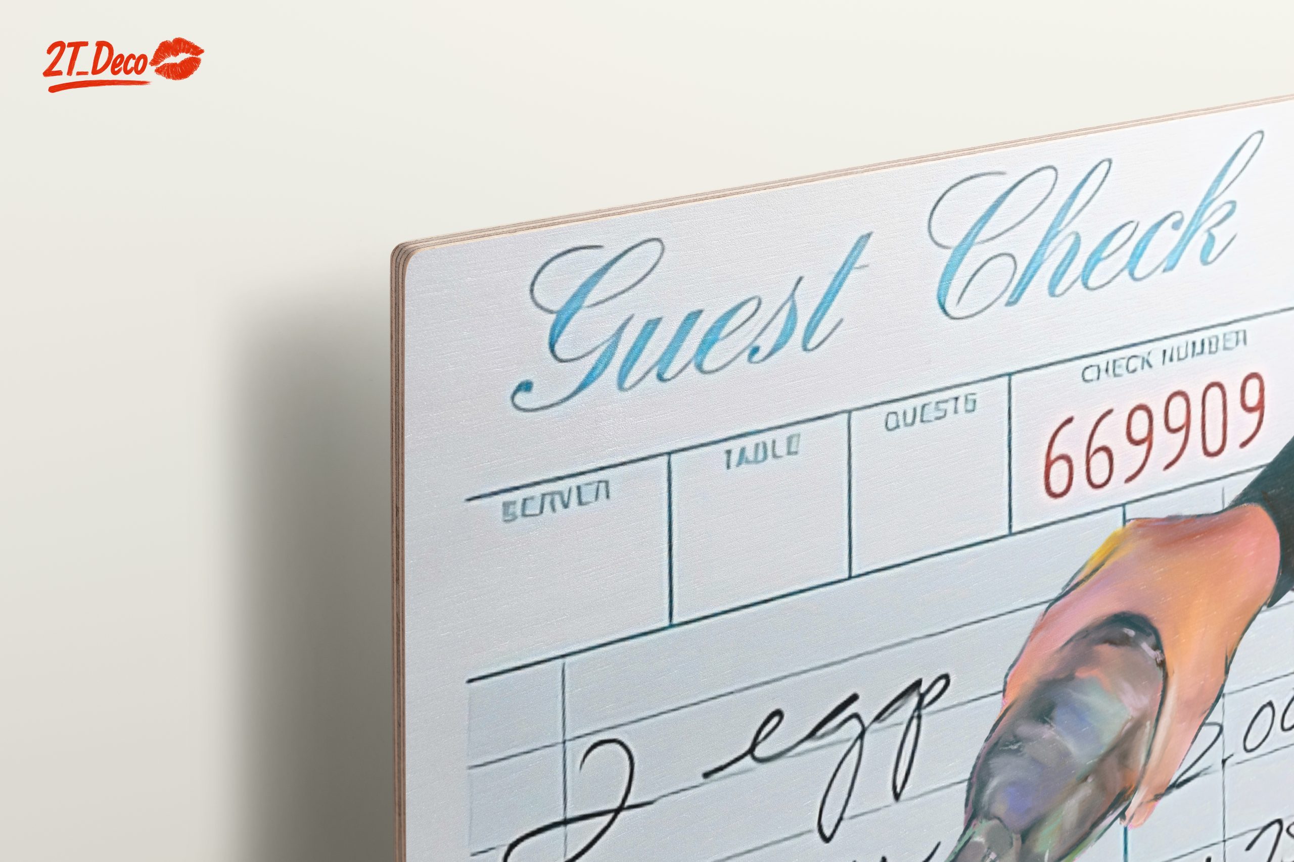 Guest Check Restaurant Life Art - Image 15