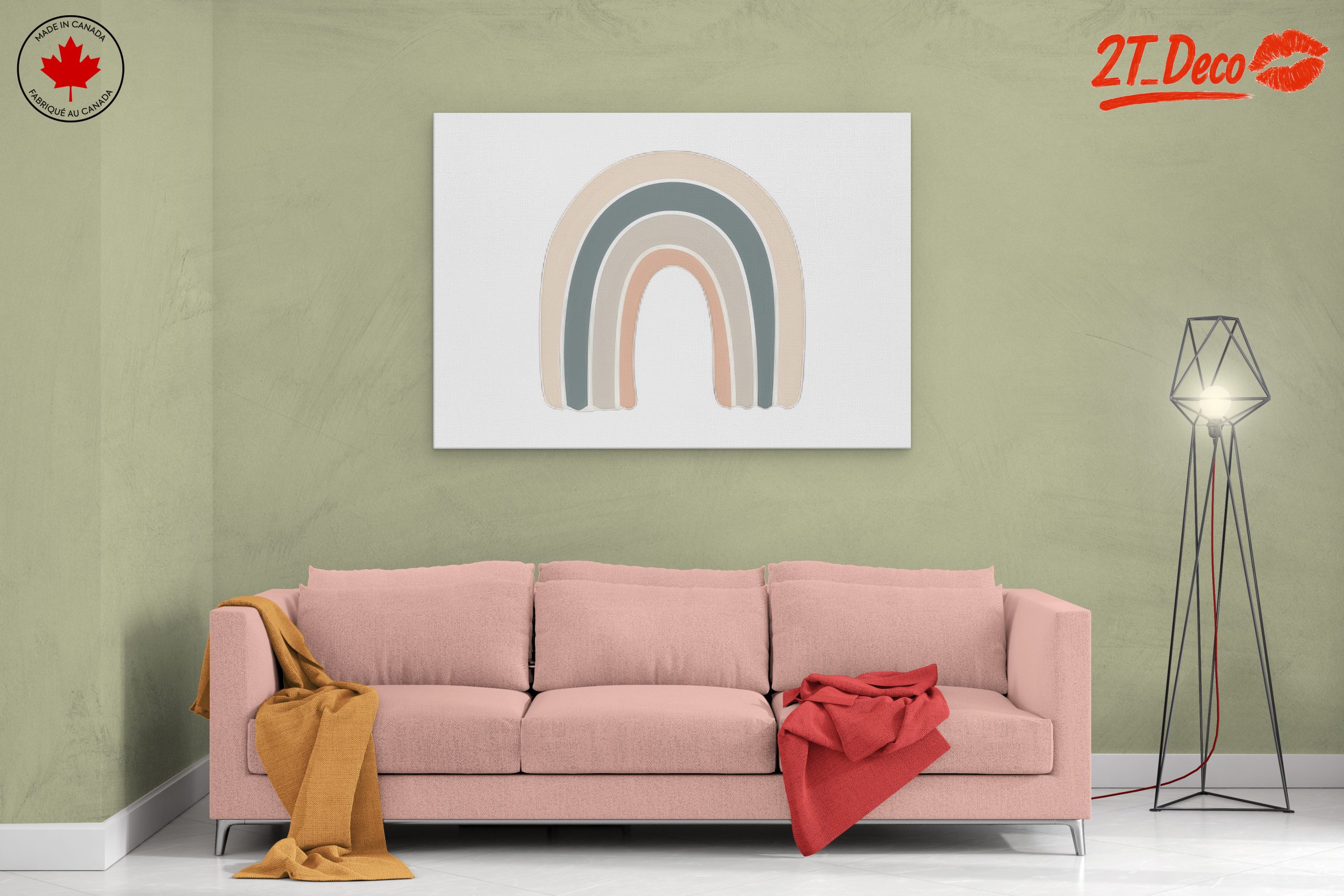 Abstract Rainbow Artwork for Modern Decor - Image 2