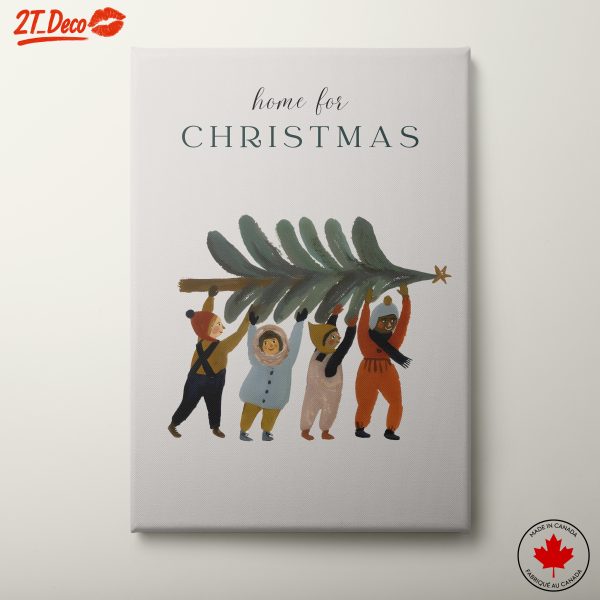 Home for Christmas Holiday Art