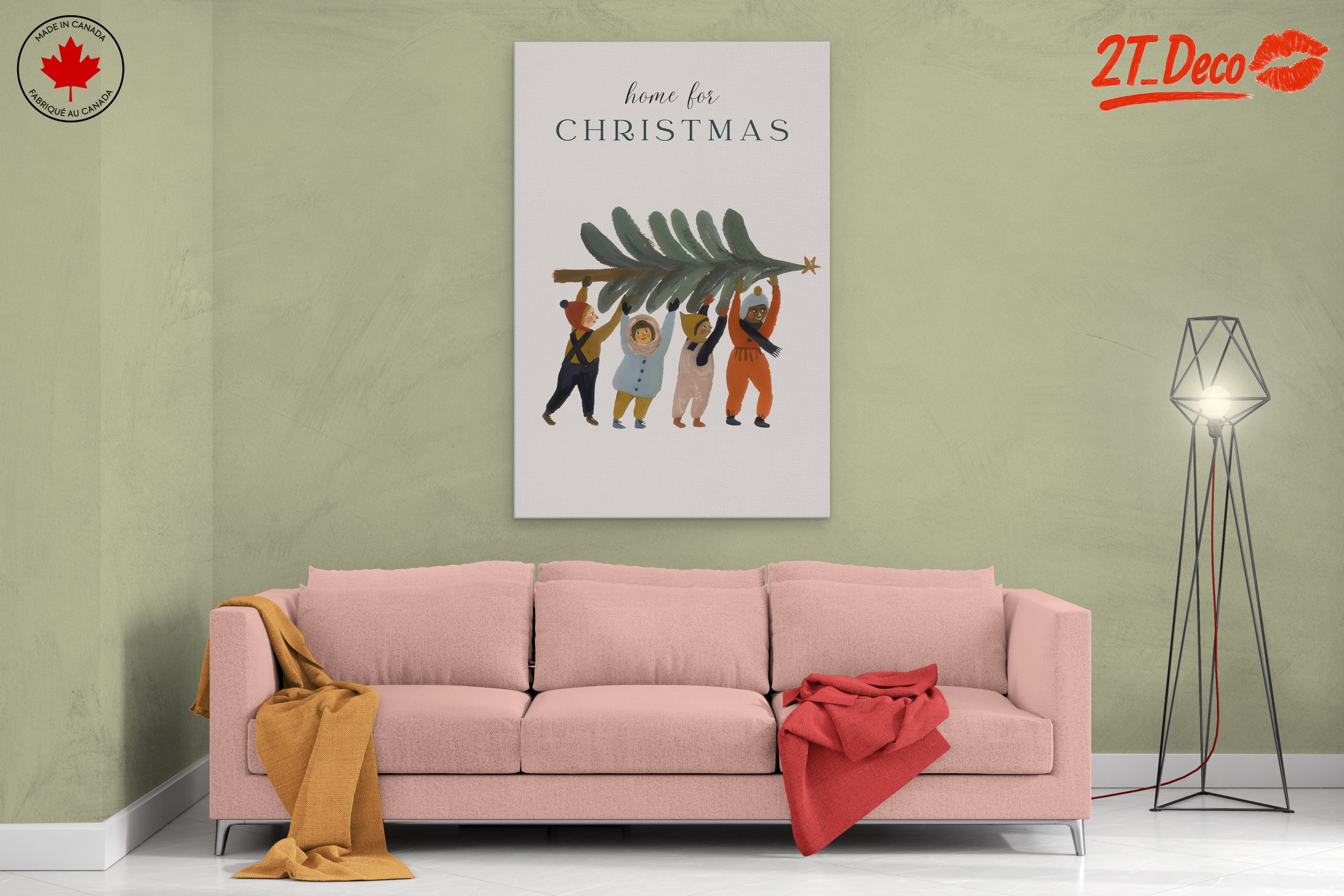 Home for Christmas Holiday Art - Image 2