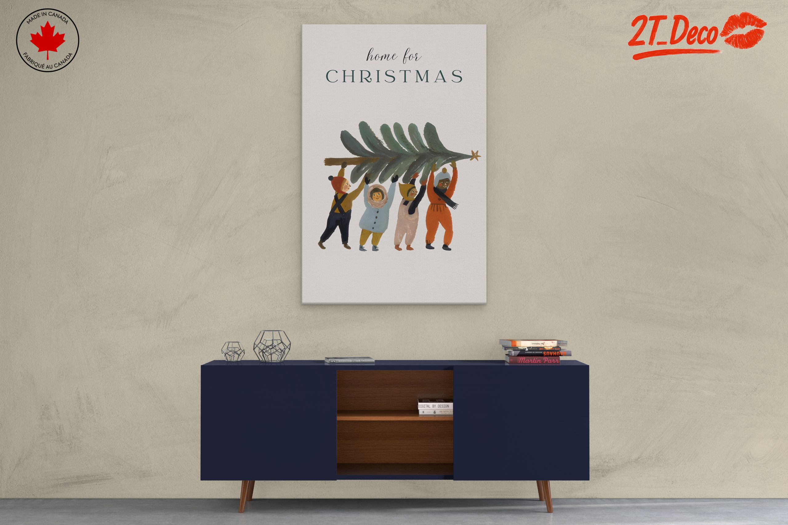 Home for Christmas Holiday Art - Image 3