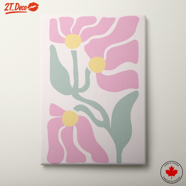 Abstract Floral Design with Soft Colors