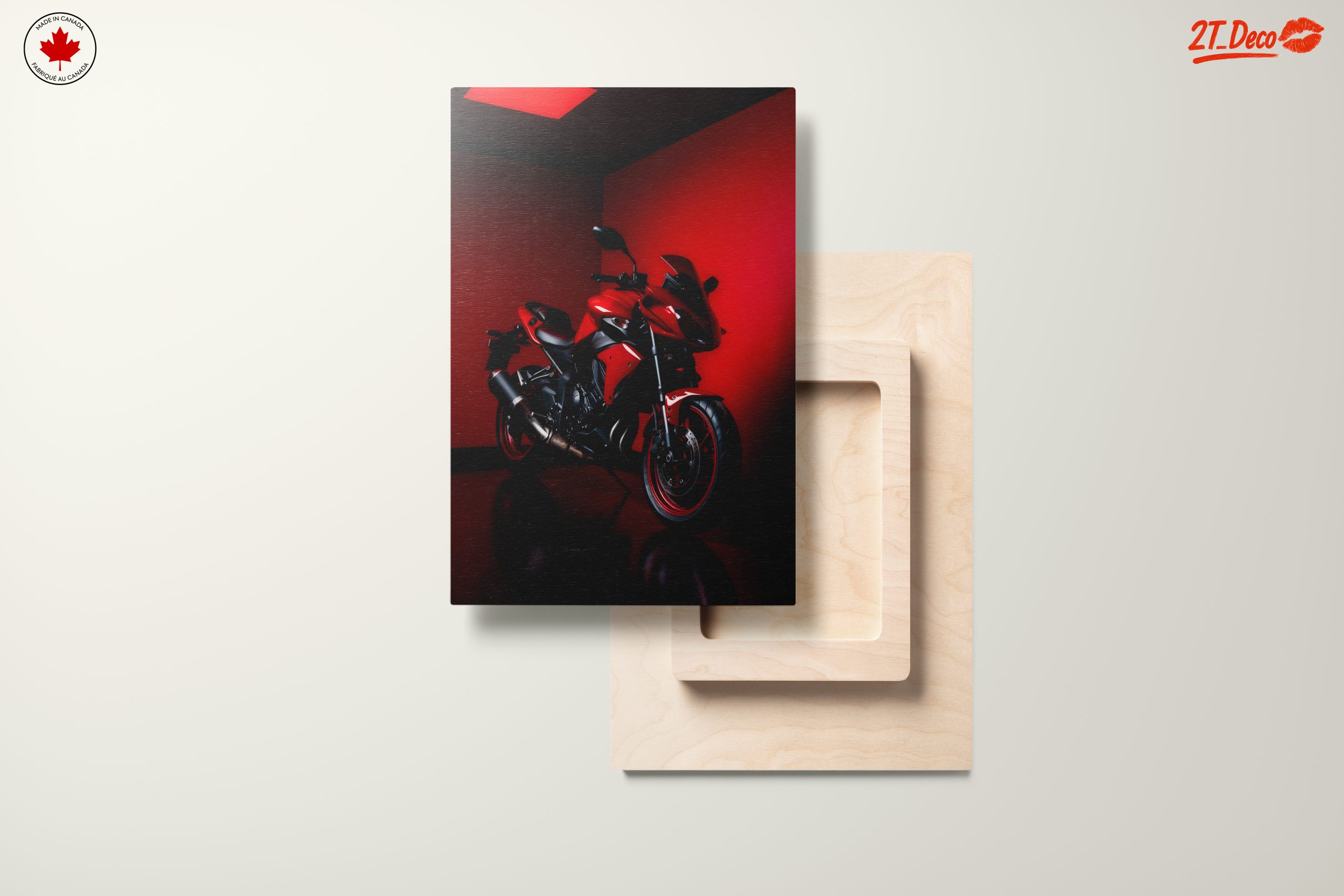 Stylish Red Motorcycle in Urban Setting - Image 11