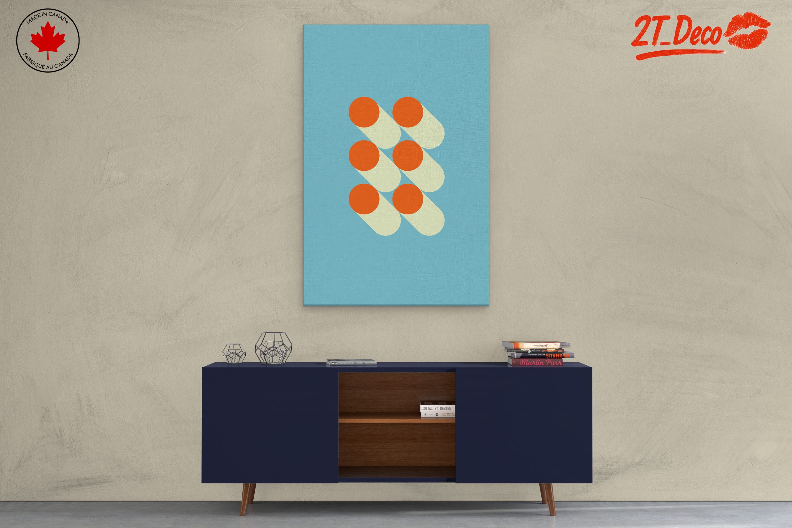 Abstract Geometric Pattern Wall Art - Image 3