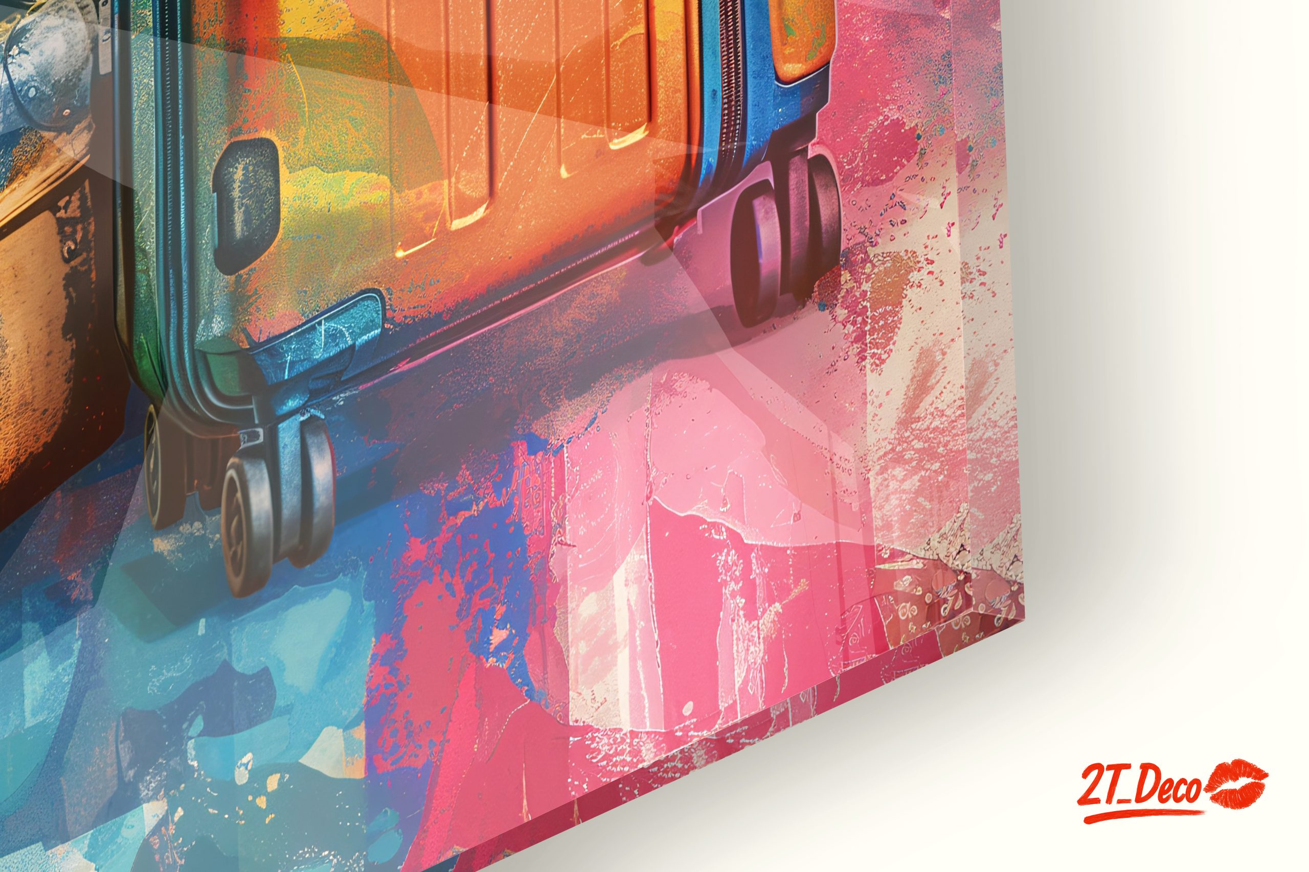 Vibrant Travel Art Featuring Iconic Landmarks - Image 9