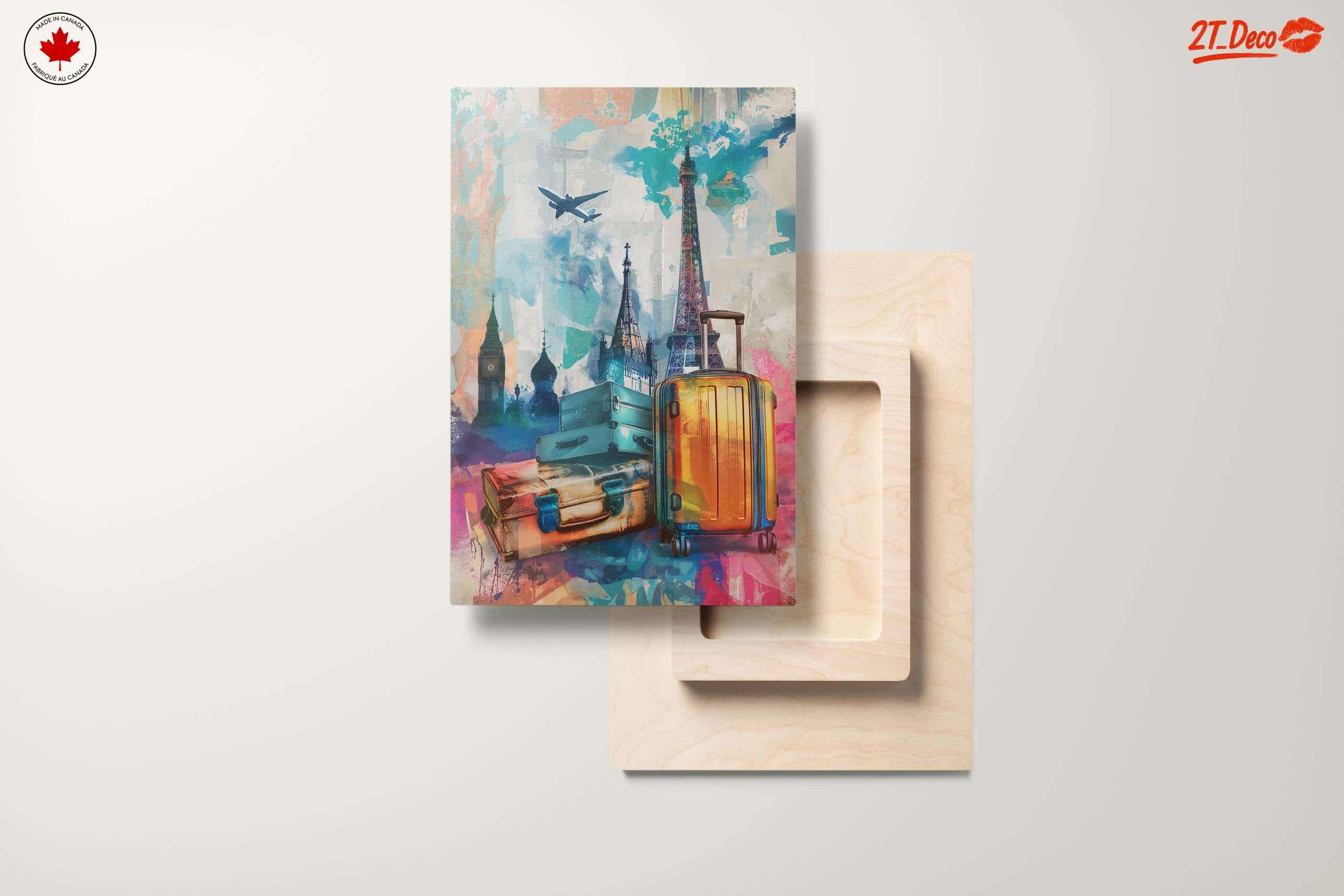 Vibrant Travel Art Featuring Iconic Landmarks - Image 11