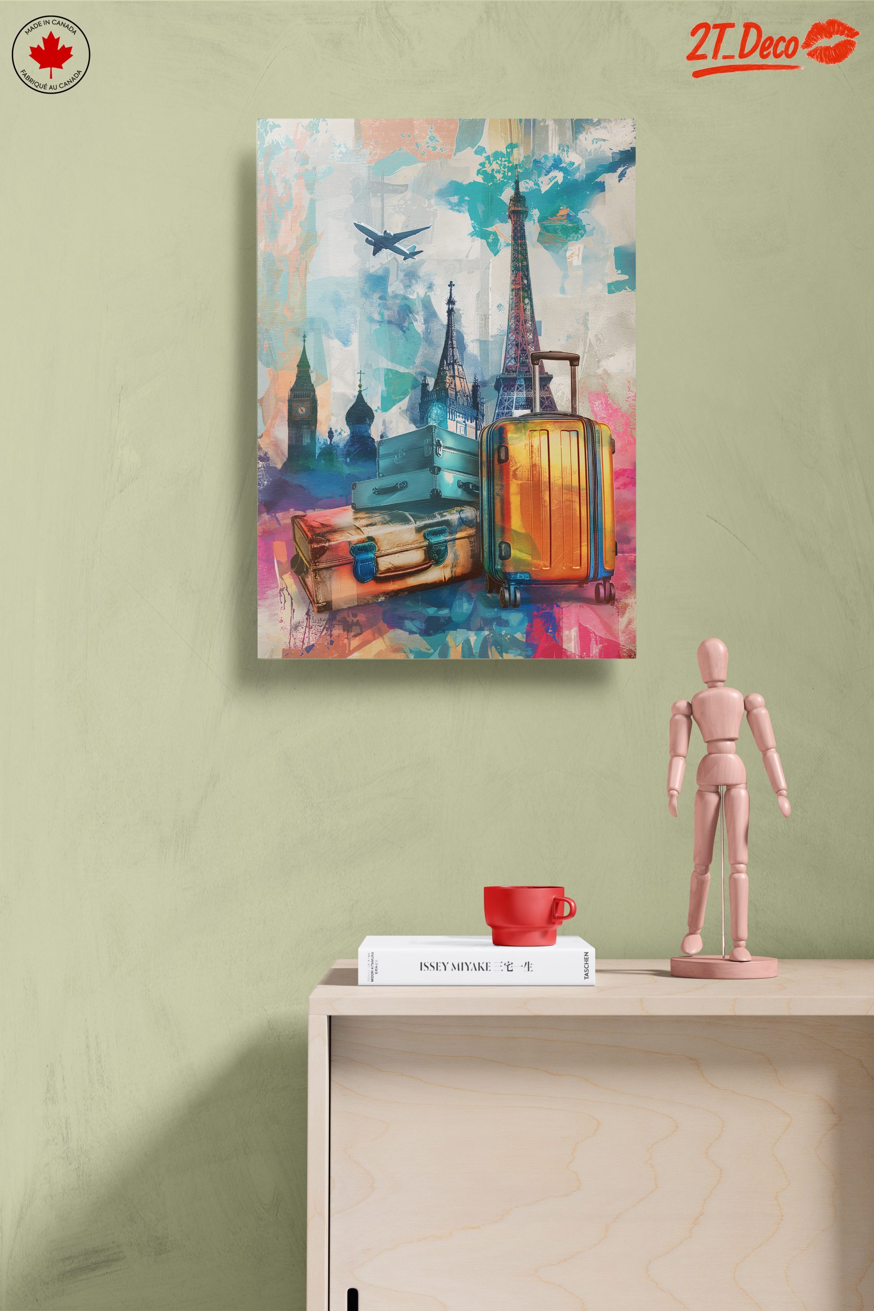 Vibrant Travel Art Featuring Iconic Landmarks - Image 14