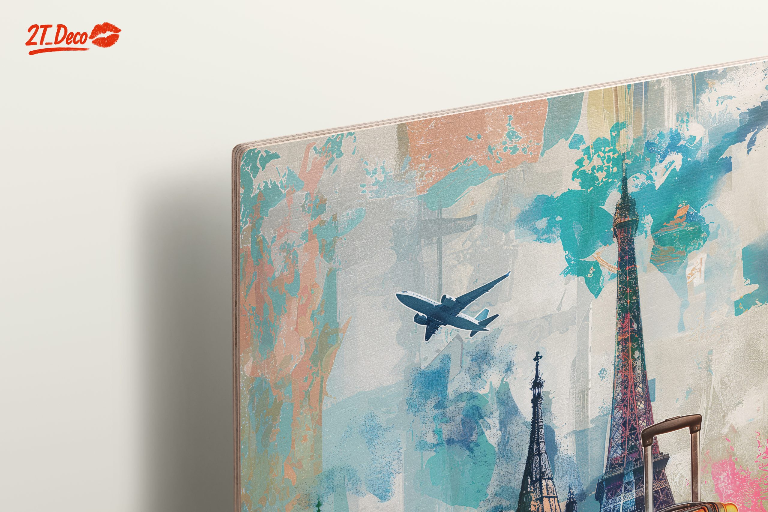 Vibrant Travel Art Featuring Iconic Landmarks - Image 15