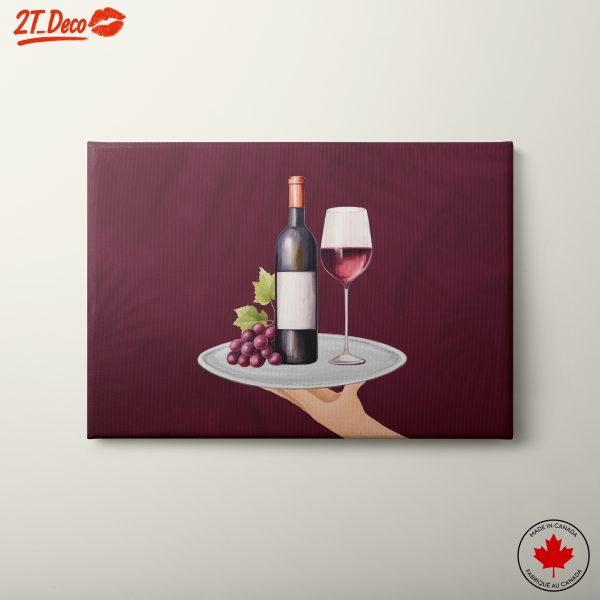 Elegant Abstract Food Art Featuring Wine