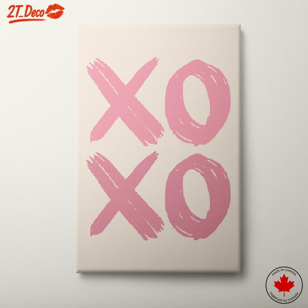 Playful XOXO Inspirational Quote Art