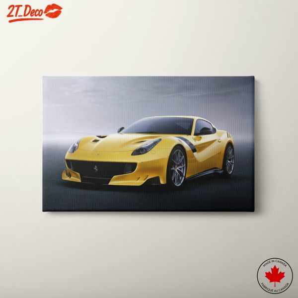 Stylish Vintage Yellow Sports Car