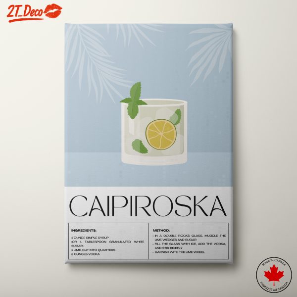Caipiroska Cocktail Recipe Illustration