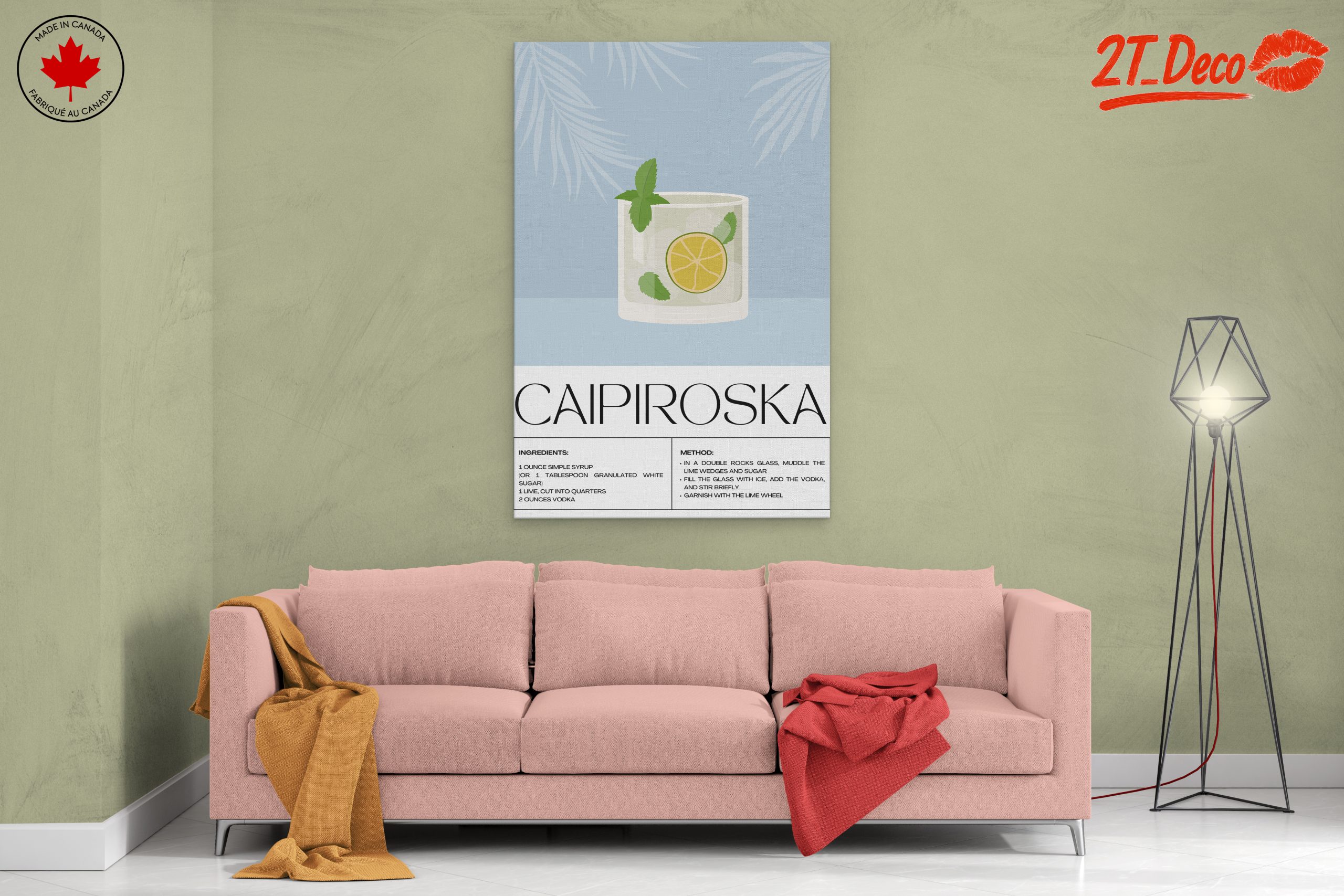 Caipiroska Cocktail Recipe Illustration - Image 2