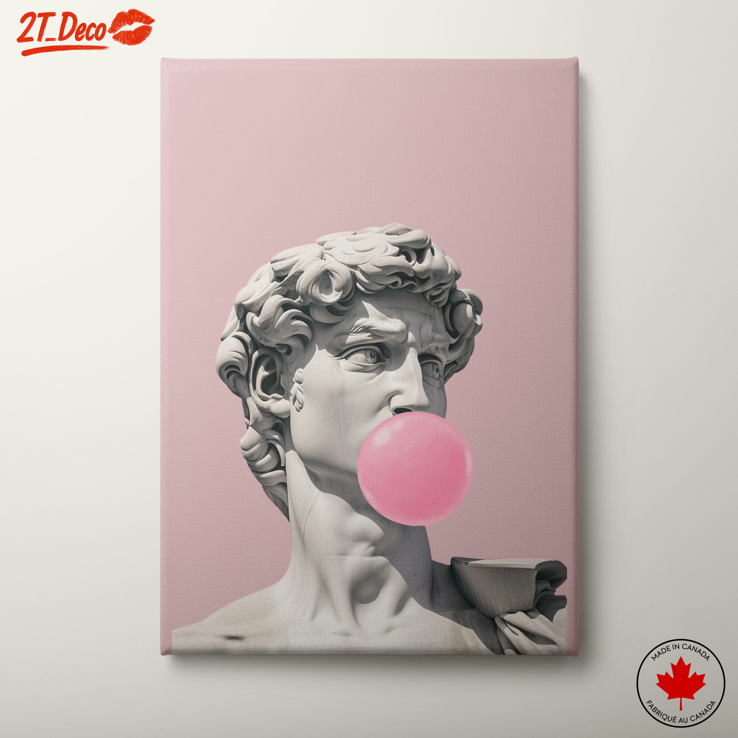 David Sculpture Bubble Gum Art