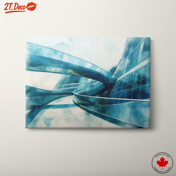 Contemporary Structure with Fluid Lines