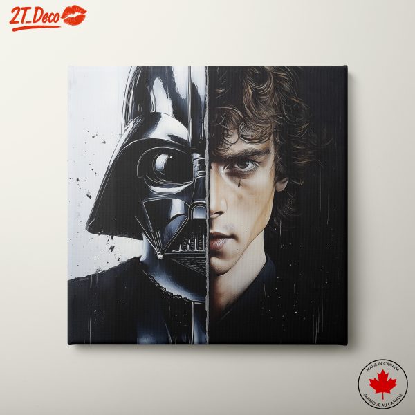 Stylized Art of Darth Vader and Anakin Skywalker
