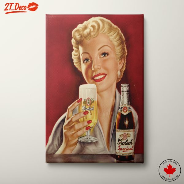 Vintage Grolsch Beer Advertising Art