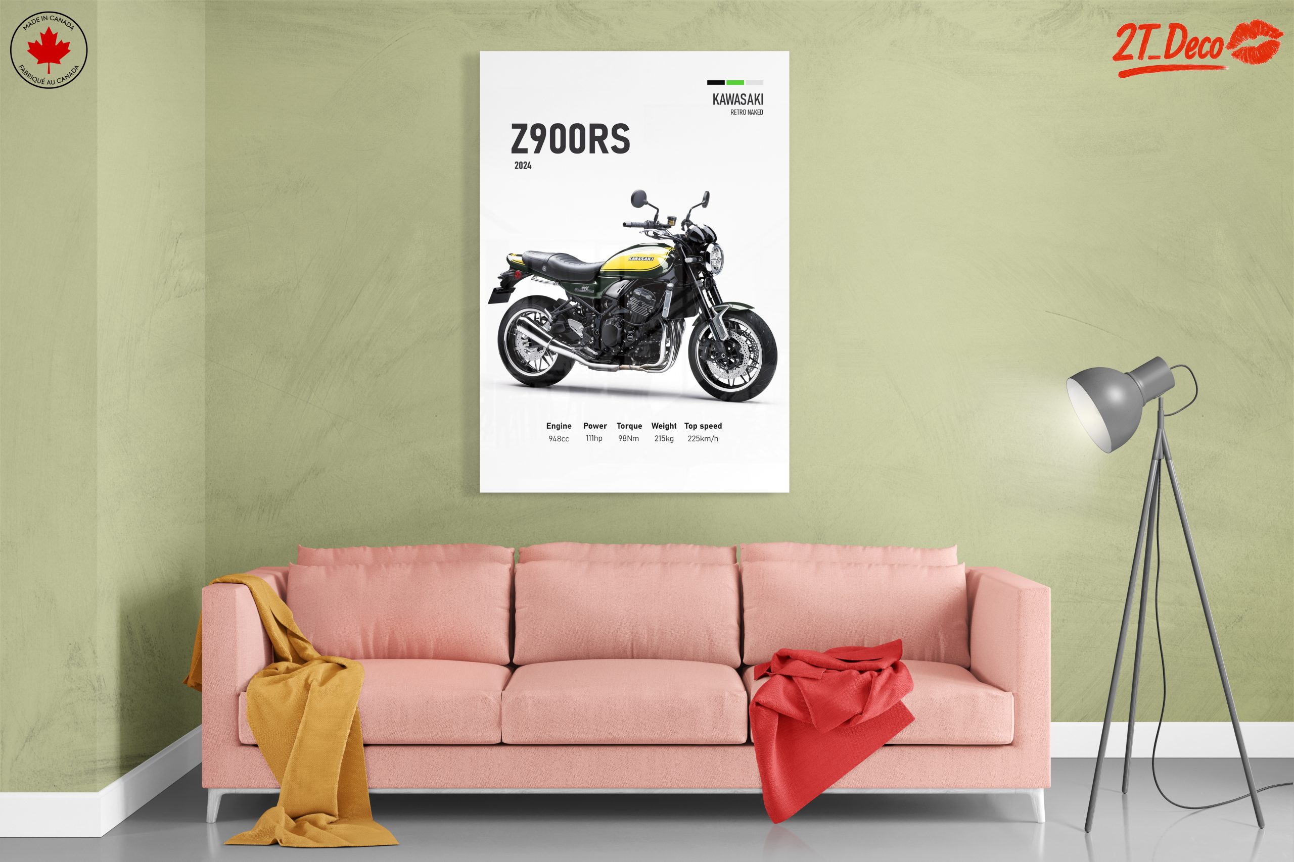 Kawasaki Z900RS 2024 Motorcycle Artwork - Image 7