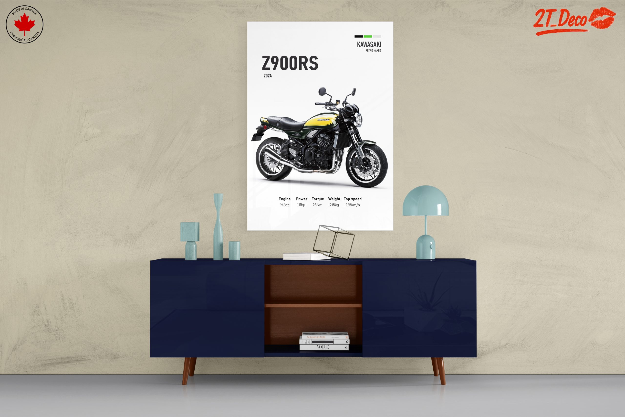 Kawasaki Z900RS 2024 Motorcycle Artwork - Image 8