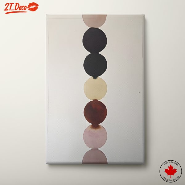 Abstract Vertical Circle Composition