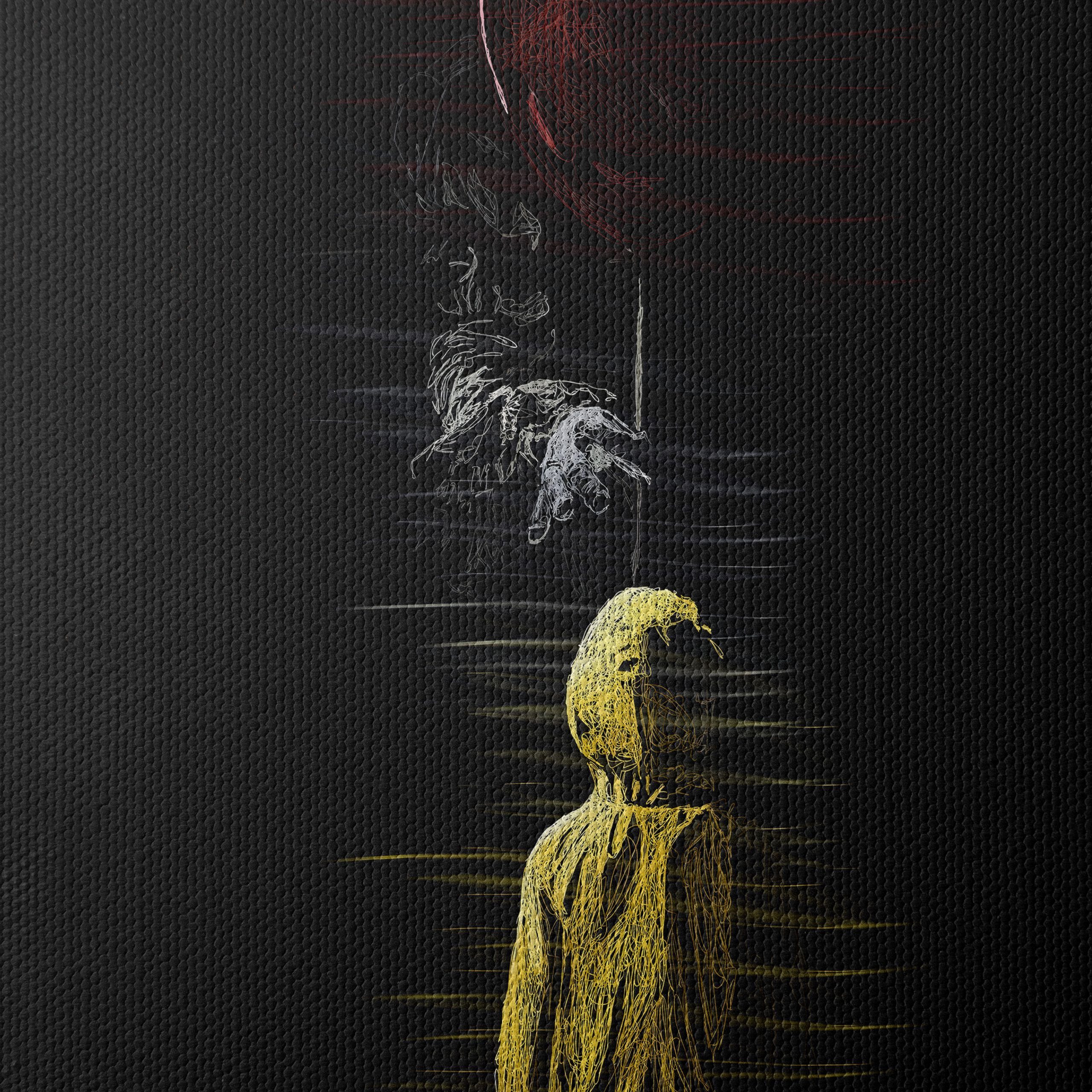 Whimsical Landscape with Yellow Raincoat - Image 4