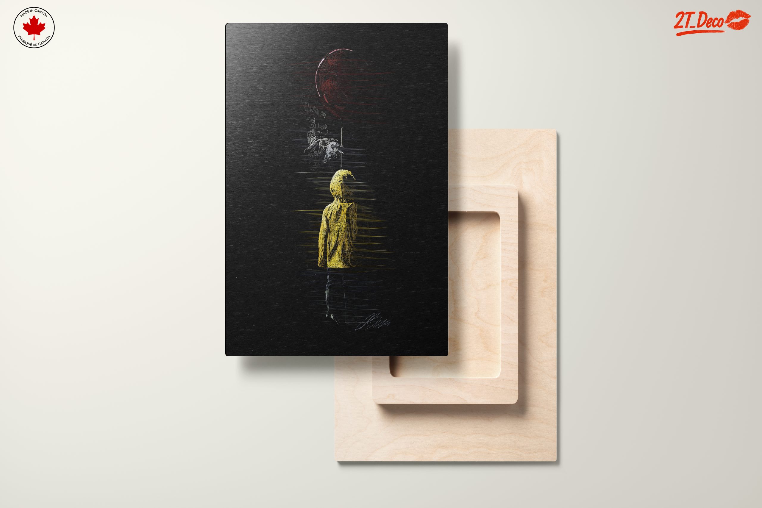 Whimsical Landscape with Yellow Raincoat - Image 11