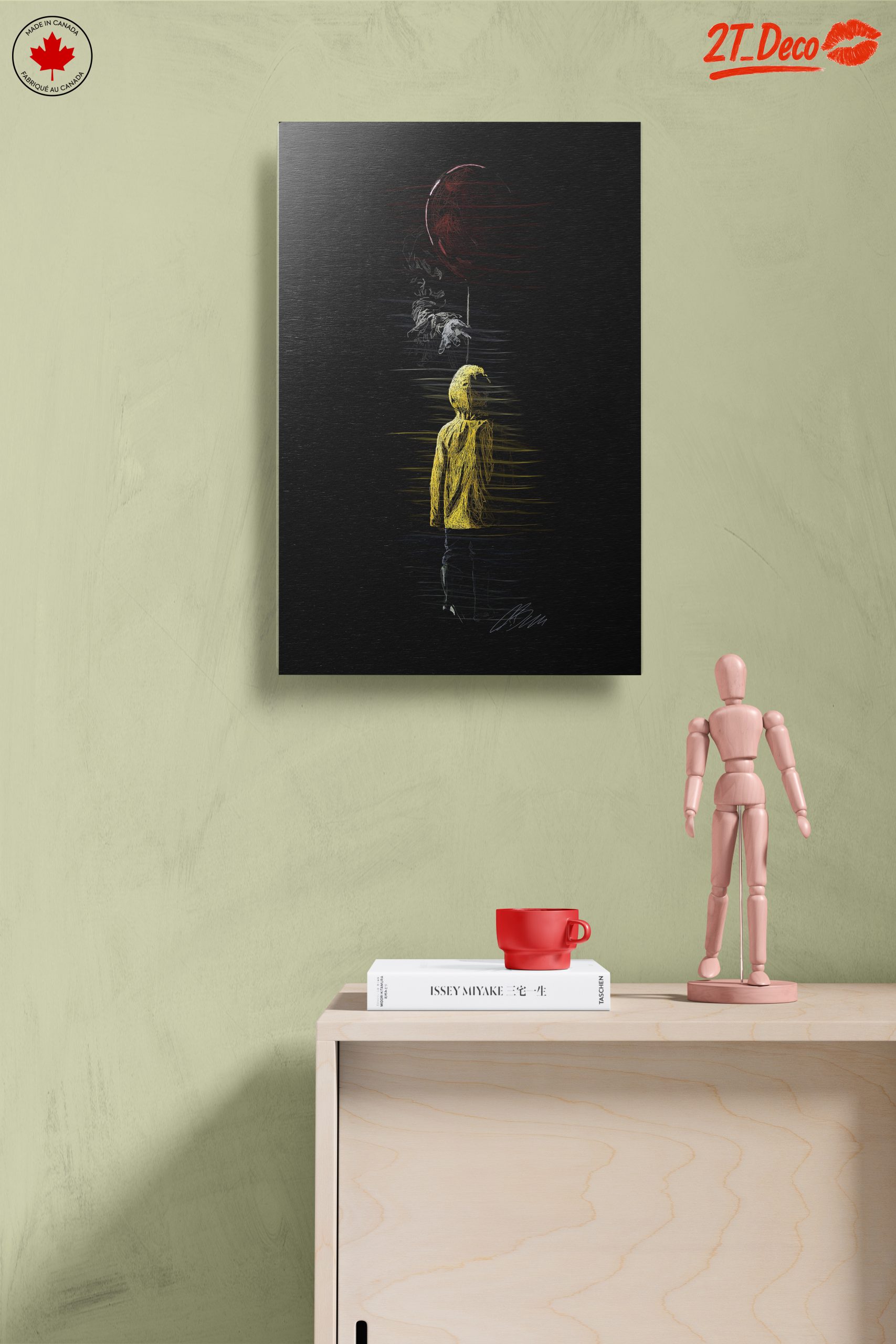 Whimsical Landscape with Yellow Raincoat - Image 14