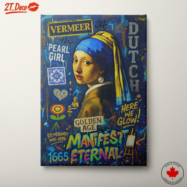 Stylized Vermeer Inspired Portrait Art