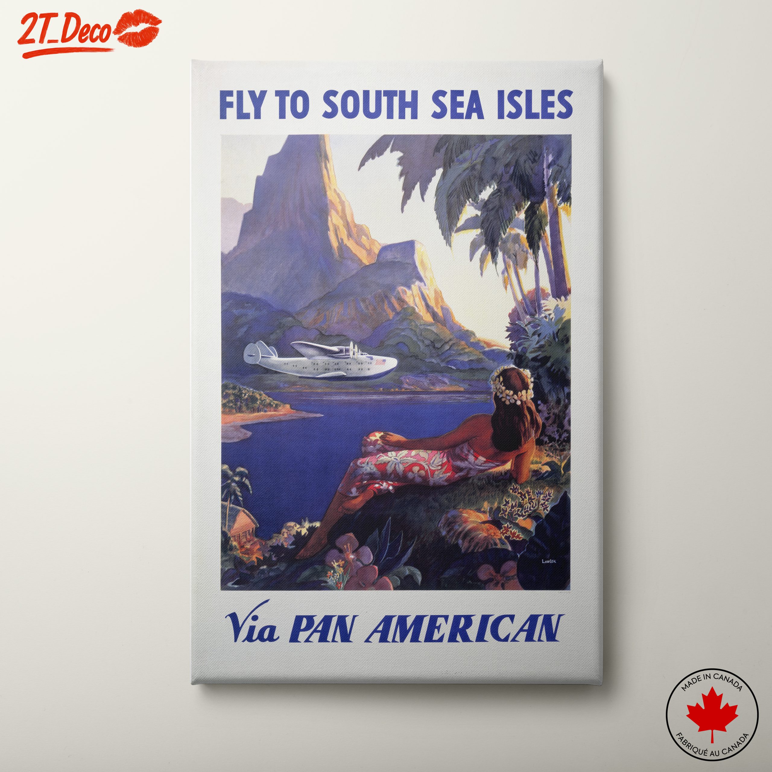 Vintage Travel Poster for South Sea Isles