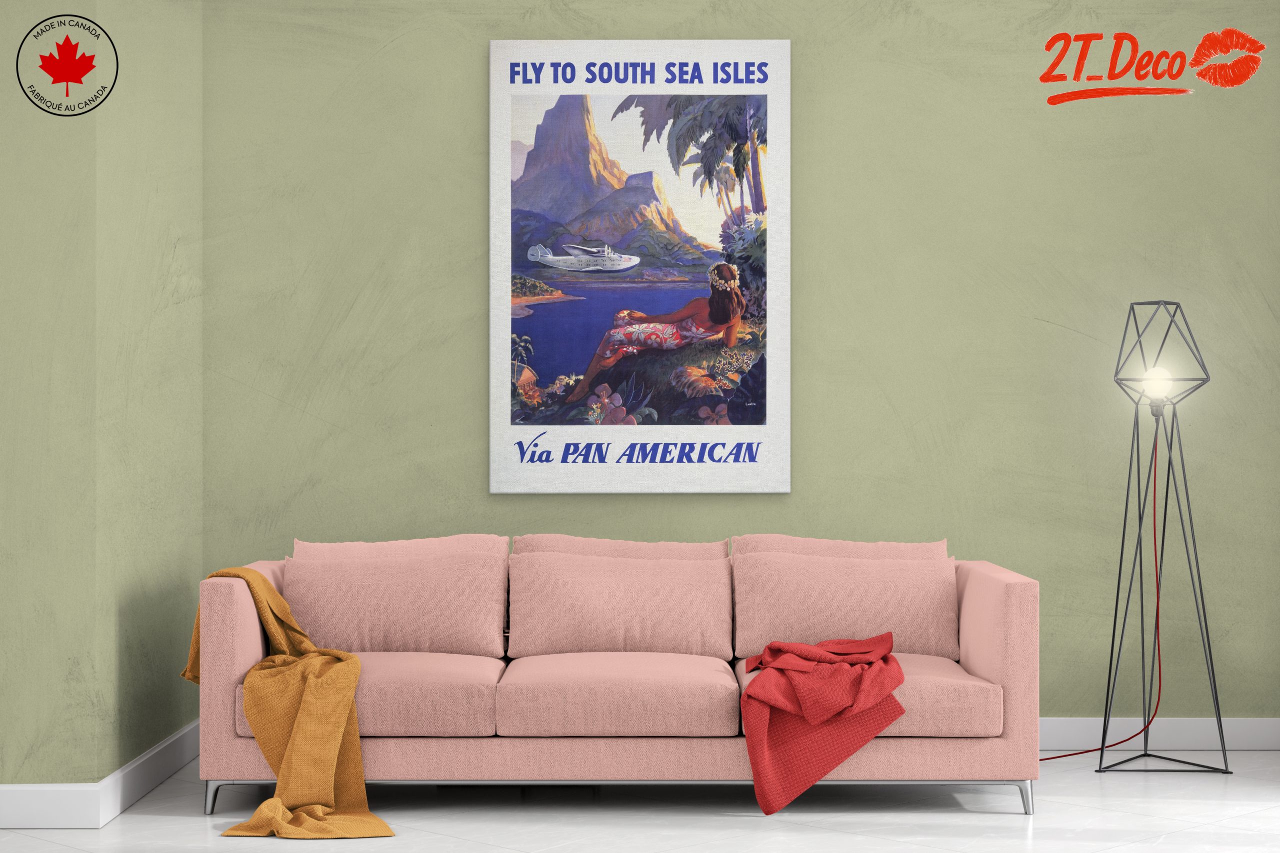 Vintage Travel Poster for South Sea Isles - Image 2
